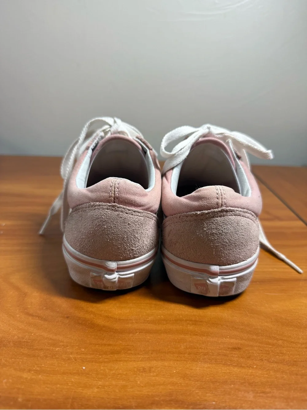 Vans Old Skool Suede Leather Blush Pink Sneaker Skate Low Top W7‎